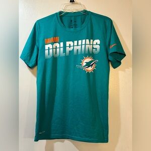Miami Dolphins Nike On Field Apparel Tee Womens Sz Small